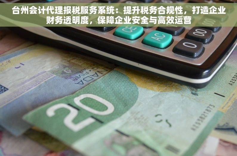 台州会计代理报税服务系统：提升税务合规性，打造企业财务透明度，保障企业安全与高效运营