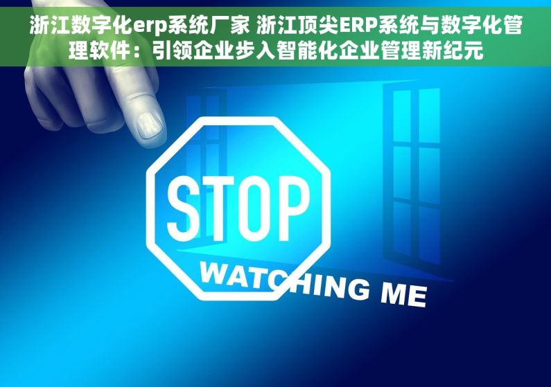 浙江数字化erp系统厂家 浙江顶尖ERP系统与数字化管理软件：引领企业步入智能化企业管理新纪元