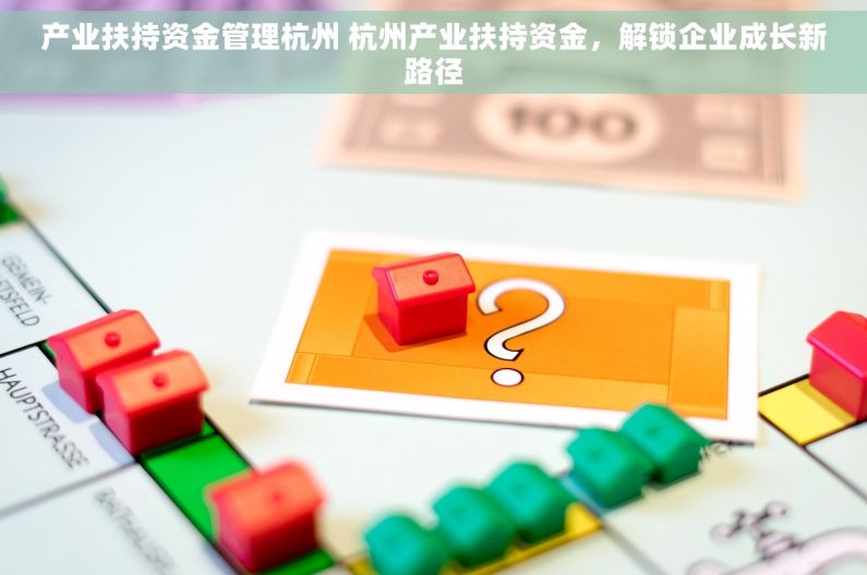 产业扶持资金管理杭州 杭州产业扶持资金，解锁企业成长新路径