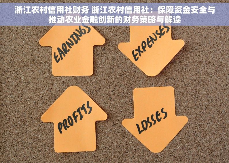 浙江农村信用社财务 浙江农村信用社：保障资金安全与推动农业金融创新的财务策略与解读