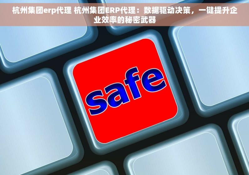 杭州集团erp代理 杭州集团ERP代理：数据驱动决策，一键提升企业效率的秘密武器