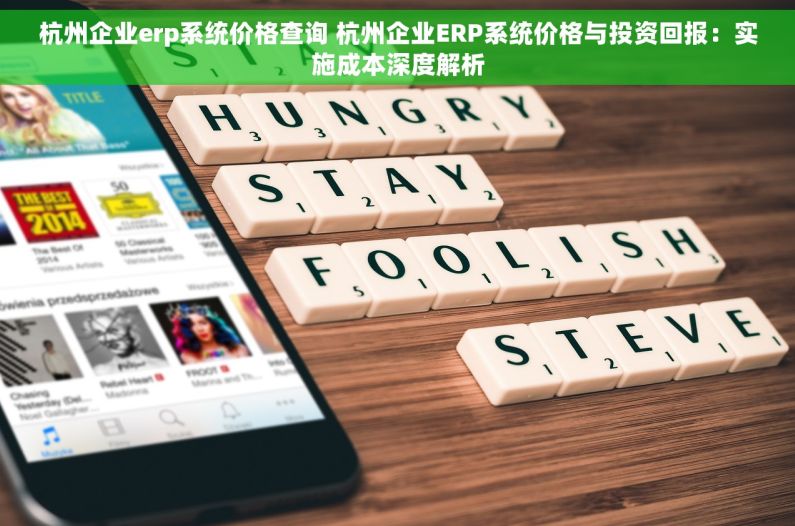 杭州企业erp系统价格查询 杭州企业ERP系统价格与投资回报：实施成本深度解析