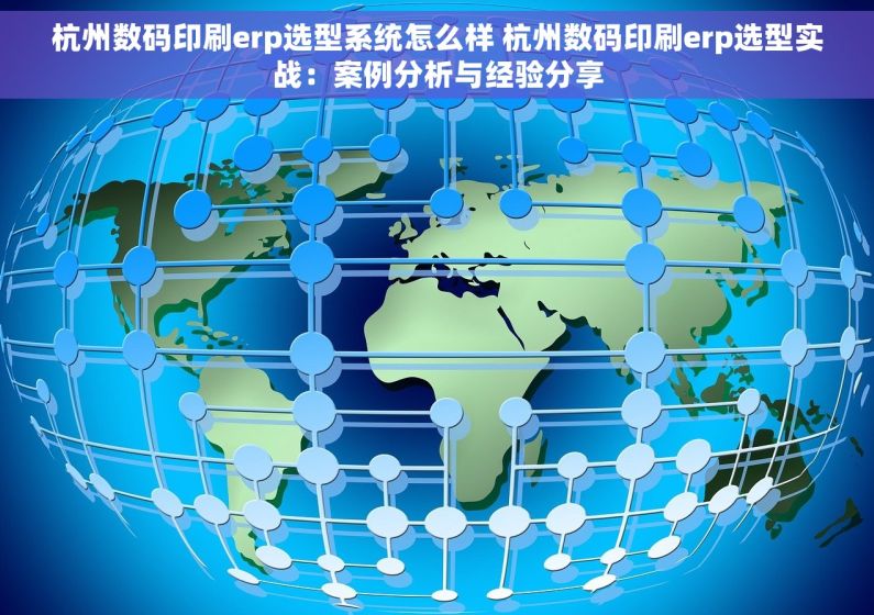 杭州数码印刷erp选型系统怎么样 杭州数码印刷erp选型实战：案例分析与经验分享