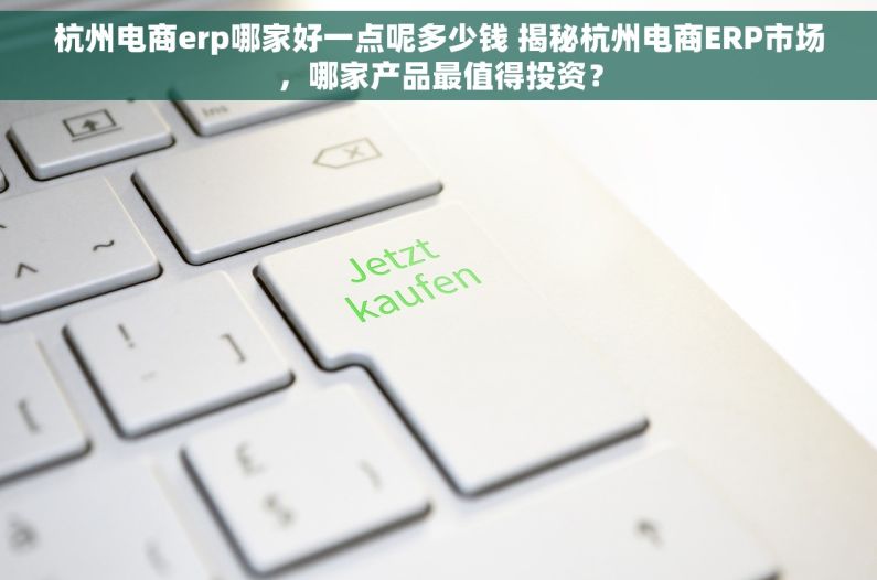 杭州电商erp哪家好一点呢多少钱 揭秘杭州电商ERP市场，哪家产品最值得投资？