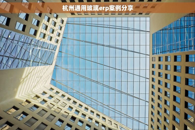 杭州通用玻璃erp案例分享