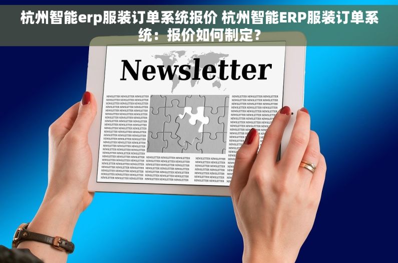 杭州智能erp服装订单系统报价 杭州智能ERP服装订单系统：报价如何制定？