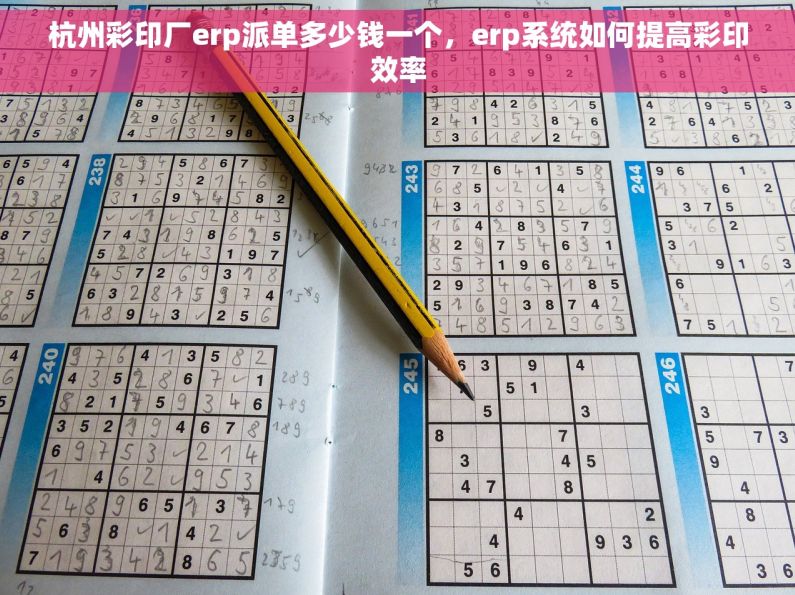 杭州彩印厂erp派单多少钱一个，erp系统如何提高彩印效率
