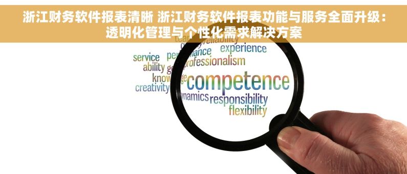 浙江财务软件报表清晰 浙江财务软件报表功能与服务全面升级：透明化管理与个性化需求解决方案