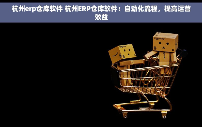 杭州erp仓库软件 杭州ERP仓库软件：自动化流程，提高运营效益