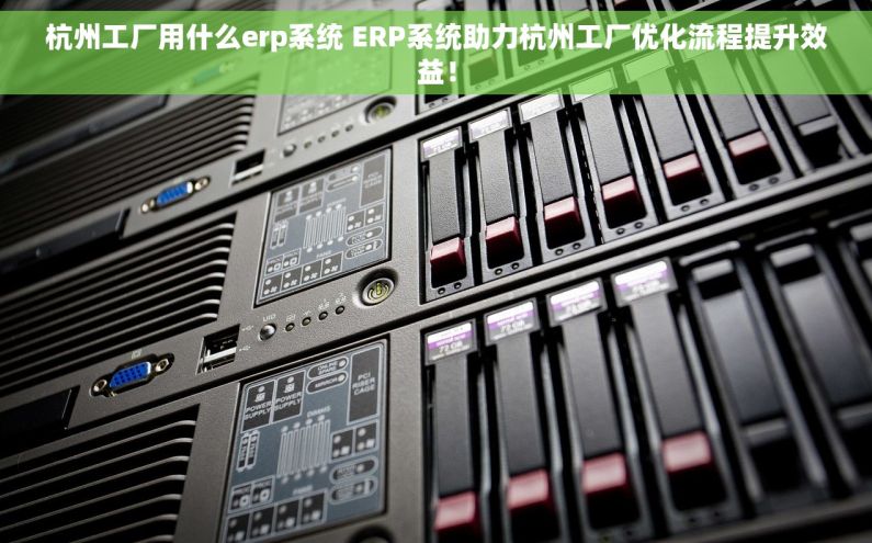 杭州工厂用什么erp系统 ERP系统助力杭州工厂优化流程提升效益！