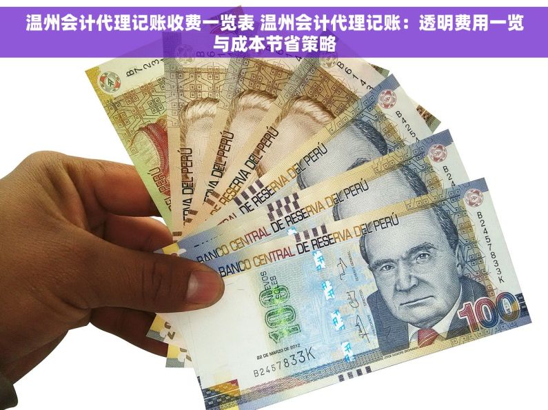 温州会计代理记账收费一览表 温州会计代理记账：透明费用一览与成本节省策略