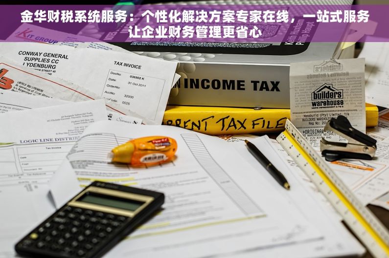 金华财税系统服务：个性化解决方案专家在线，一站式服务让企业财务管理更省心