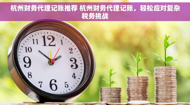 杭州财务代理记账推荐 杭州财务代理记账，轻松应对复杂税务挑战