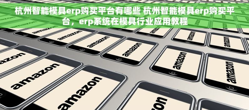 杭州智能模具erp购买平台有哪些 杭州智能模具erp购买平台，erp系统在模具行业应用教程