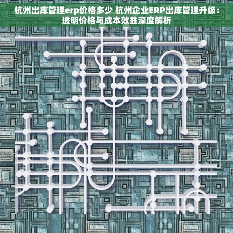 杭州出库管理erp价格多少 杭州企业ERP出库管理升级：透明价格与成本效益深度解析