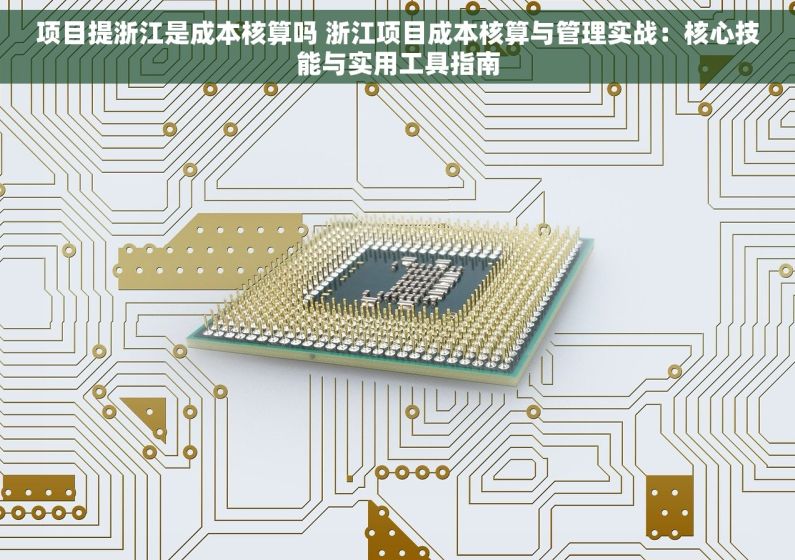 项目提浙江是成本核算吗 浙江项目成本核算与管理实战：核心技能与实用工具指南