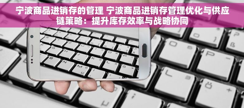 宁波商品进销存的管理 宁波商品进销存管理优化与供应链策略：提升库存效率与战略协同