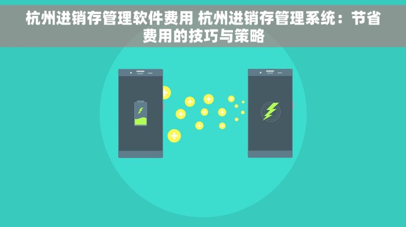 杭州进销存管理软件费用 杭州进销存管理系统：节省费用的技巧与策略