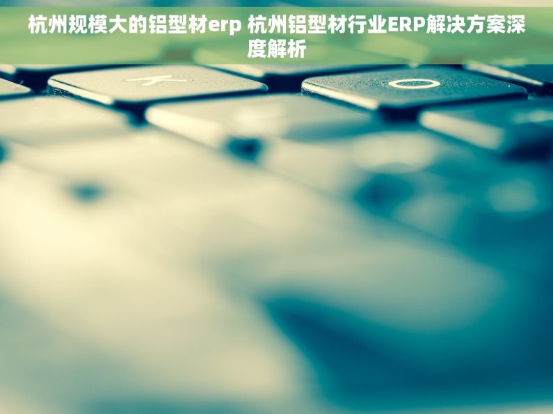杭州规模大的铝型材erp 杭州铝型材行业ERP解决方案深度解析