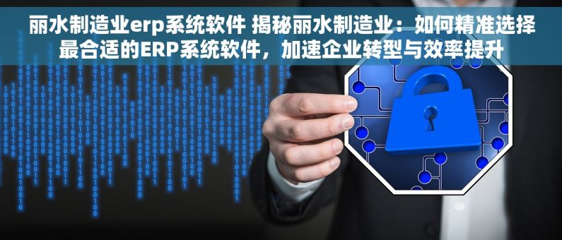 丽水制造业erp系统软件 揭秘丽水制造业：如何精准选择最合适的ERP系统软件，加速企业转型与效率提升