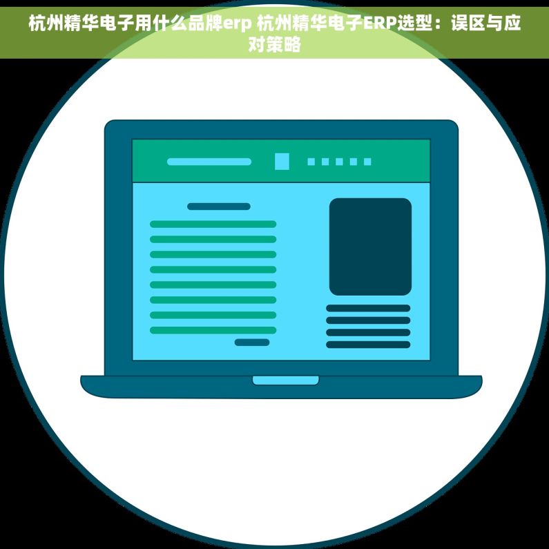 杭州精华电子用什么品牌erp 杭州精华电子ERP选型：误区与应对策略