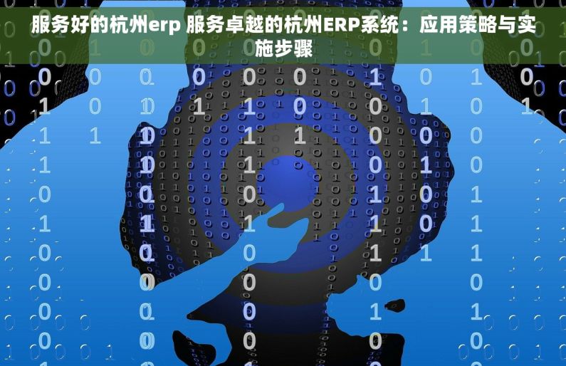 服务好的杭州erp 服务卓越的杭州ERP系统：应用策略与实施步骤