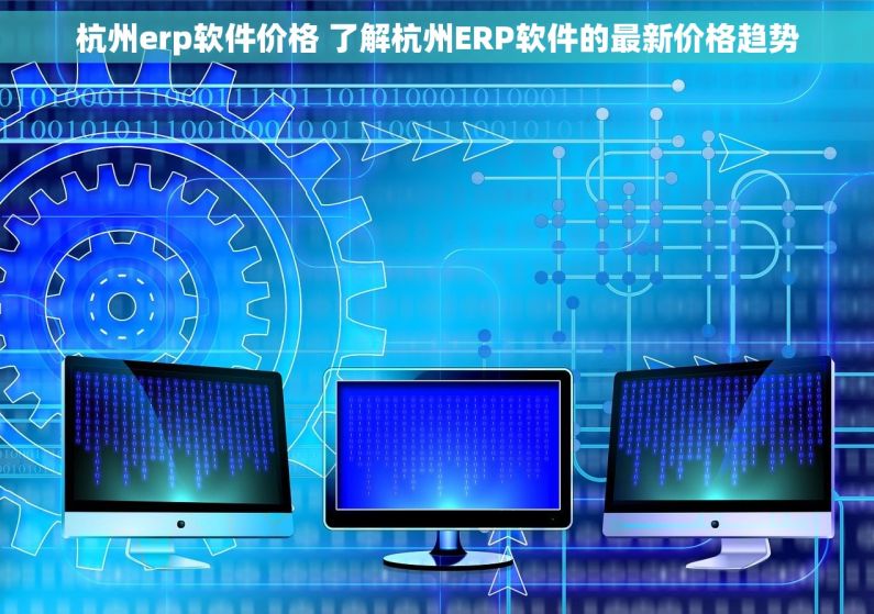 杭州erp软件价格 了解杭州ERP软件的最新价格趋势