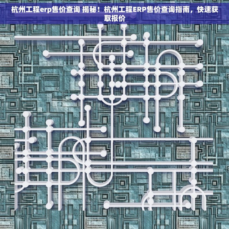 杭州工程erp售价查询 揭秘！杭州工程ERP售价查询指南，快速获取报价
