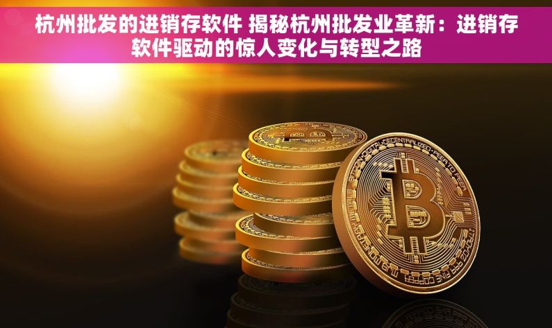 杭州批发的进销存软件 揭秘杭州批发业革新：进销存软件驱动的惊人变化与转型之路