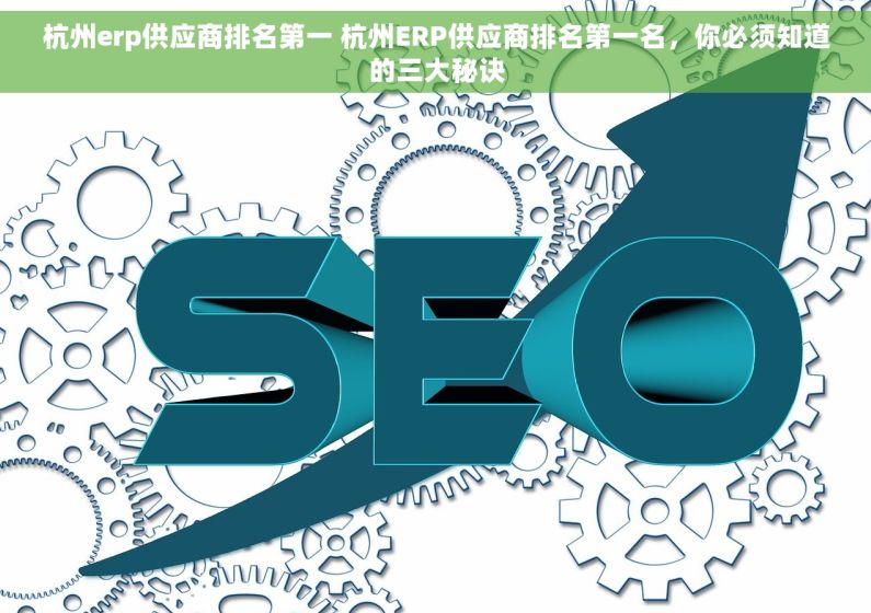 杭州erp供应商排名第一 杭州ERP供应商排名第一名，你必须知道的三大秘诀