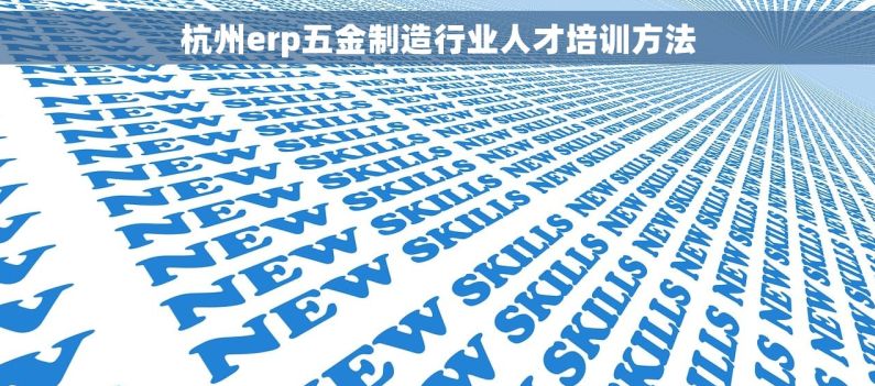 杭州erp五金制造行业人才培训方法