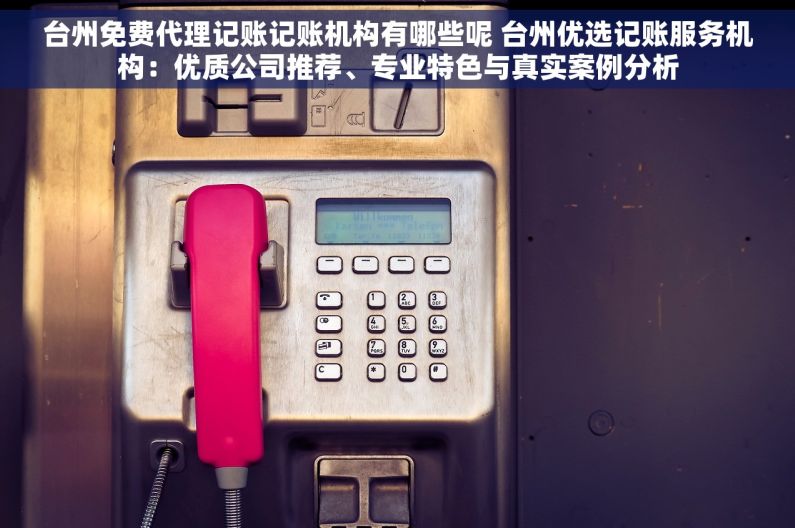 台州免费代理记账记账机构有哪些呢 台州优选记账服务机构：优质公司推荐、专业特色与真实案例分析