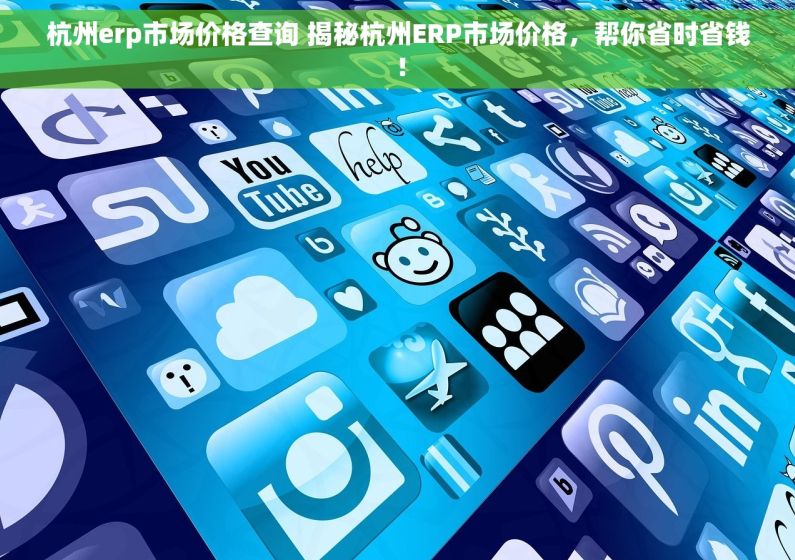 杭州erp市场价格查询 揭秘杭州ERP市场价格，帮你省时省钱！