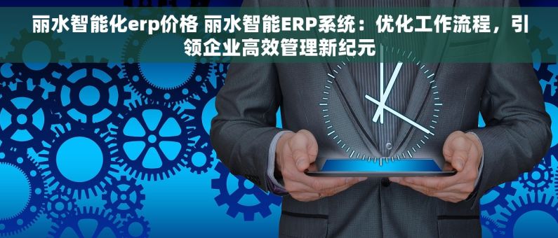 丽水智能化erp价格 丽水智能ERP系统：优化工作流程，引领企业高效管理新纪元