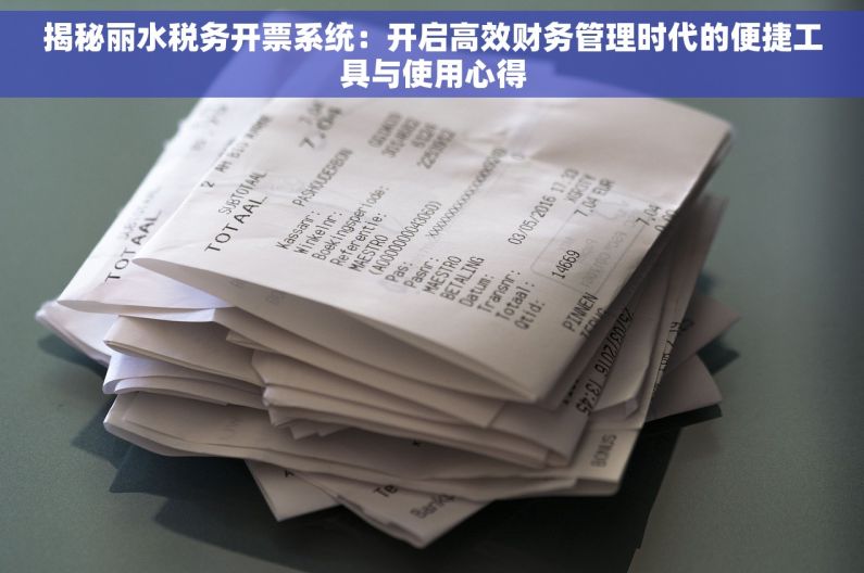 揭秘丽水税务开票系统：开启高效财务管理时代的便捷工具与使用心得
