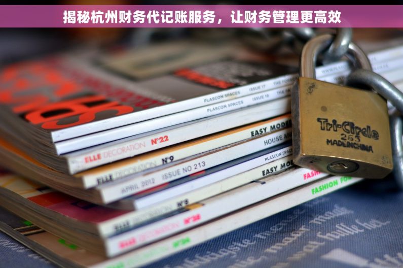 揭秘杭州财务代记账服务，让财务管理更高效