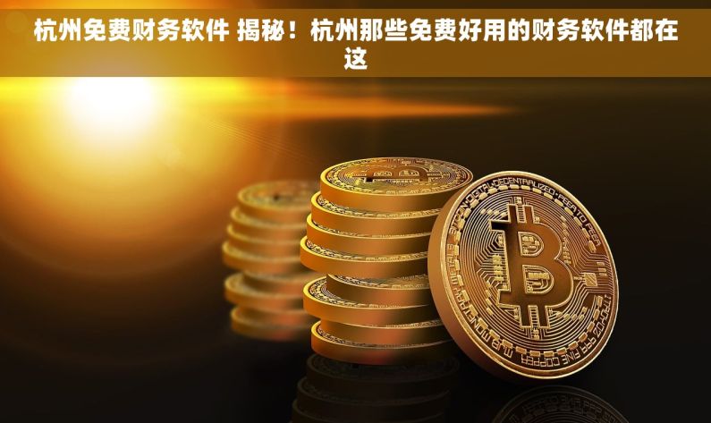 杭州免费财务软件 揭秘！杭州那些免费好用的财务软件都在这