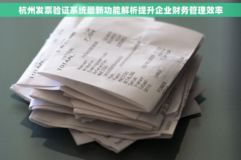 杭州发票验证系统最新功能解析提升企业财务管理效率