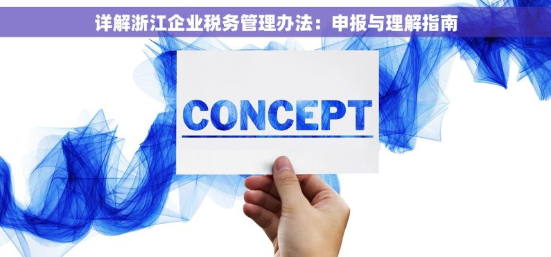 详解浙江企业税务管理办法：申报与理解指南