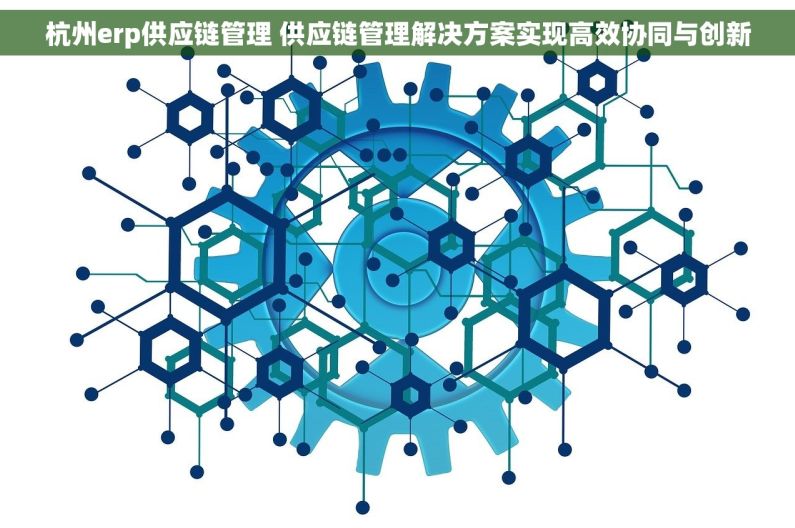 杭州erp供应链管理 供应链管理解决方案实现高效协同与创新