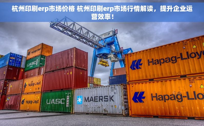 杭州印刷erp市场价格 杭州印刷erp市场行情解读，提升企业运营效率！