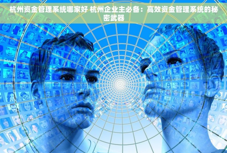杭州资金管理系统哪家好 杭州企业主必备：高效资金管理系统的秘密武器