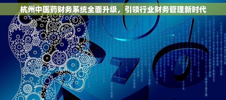杭州中医药财务系统全面升级，引领行业财务管理新时代