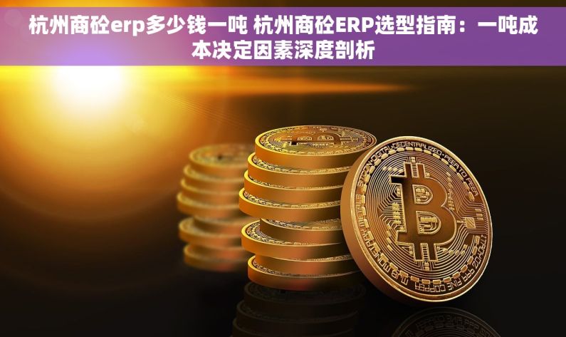 杭州商砼erp多少钱一吨 杭州商砼ERP选型指南：一吨成本决定因素深度剖析