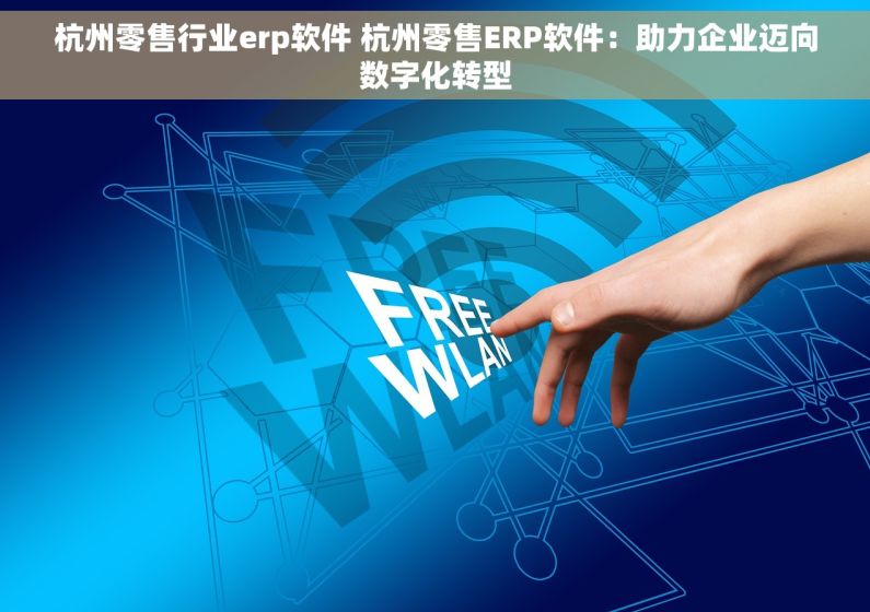 杭州零售行业erp软件 杭州零售ERP软件：助力企业迈向数字化转型