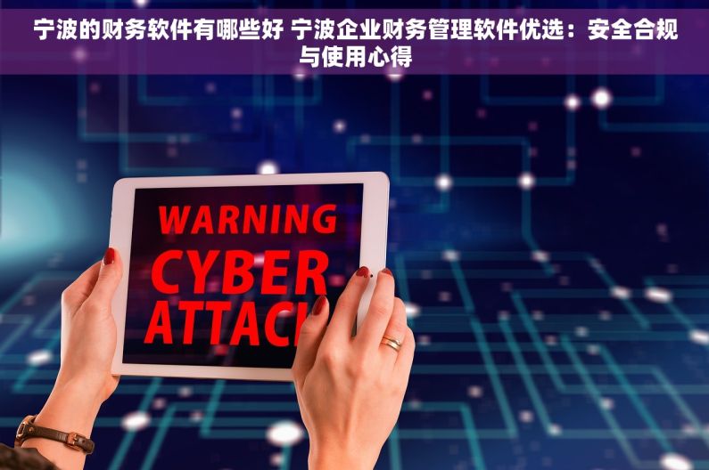 宁波的财务软件有哪些好 宁波企业财务管理软件优选：安全合规与使用心得