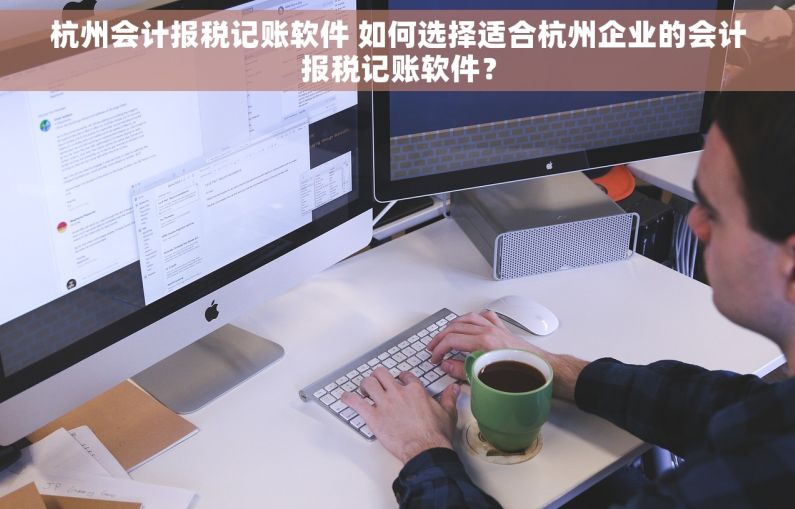 杭州会计报税记账软件 如何选择适合杭州企业的会计报税记账软件？