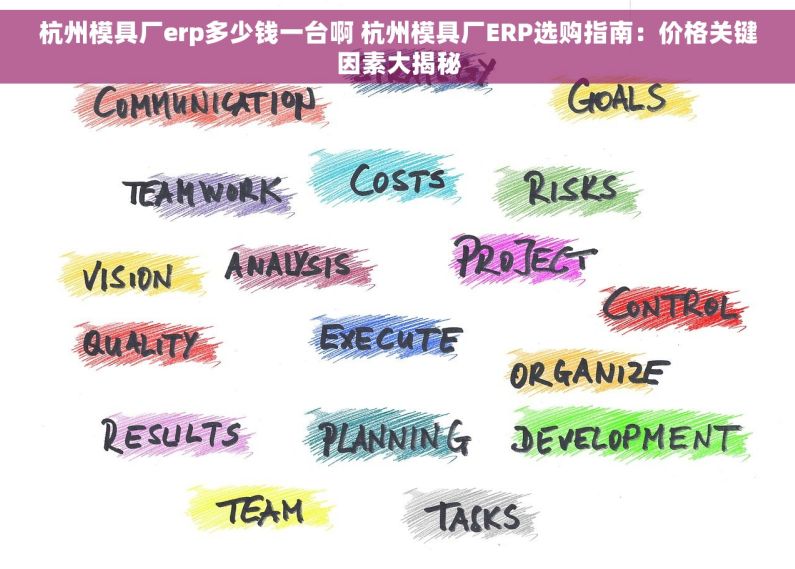 杭州模具厂erp多少钱一台啊 杭州模具厂ERP选购指南：价格关键因素大揭秘