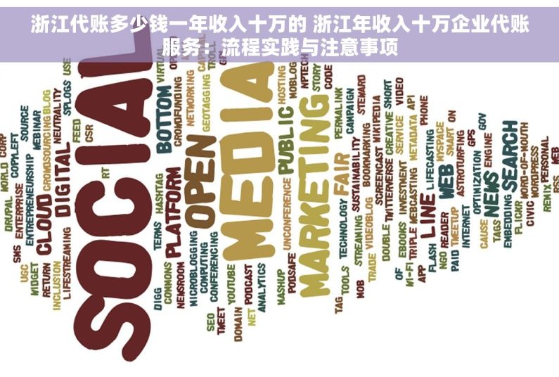 浙江代账多少钱一年收入十万的 浙江年收入十万企业代账服务：流程实践与注意事项