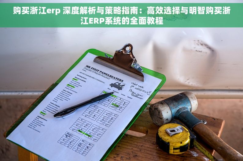 购买浙江erp 深度解析与策略指南：高效选择与明智购买浙江ERP系统的全面教程